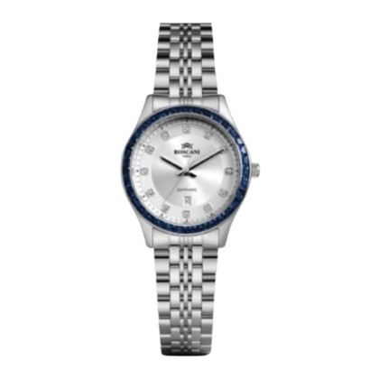 Roscani ROSWE539G5 Date Function 31MM Silver Stainless Steel Strap Analog Women Watch